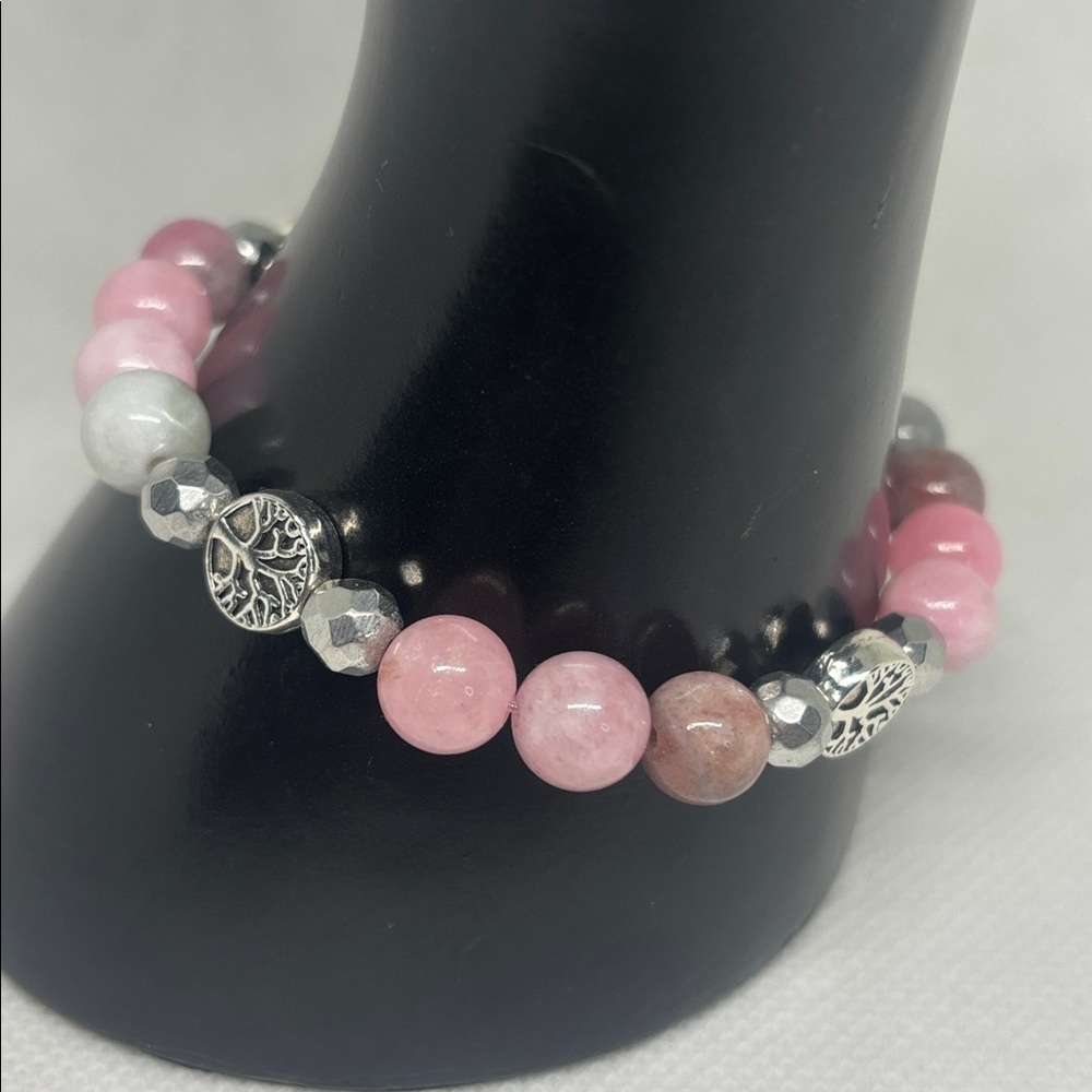 Alxa and Hematite Tree of Life Bracelet - Picture 2 of 3